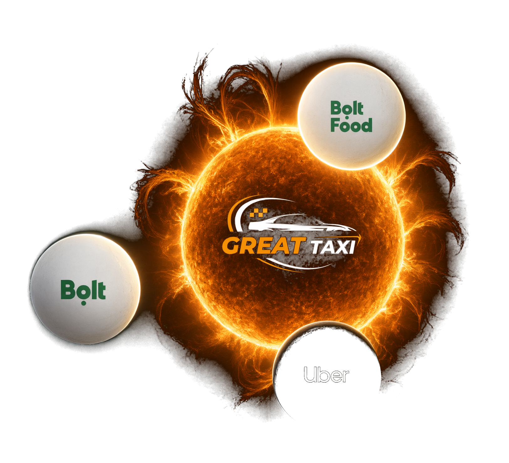Great Taxi, Bolt, Bolt Food, Uber